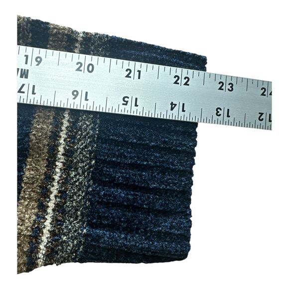 Vintage 90s Silverlake Knit Striped Crewneck Sweater Men’s L Warm Retro Pullover - Picture 6 of 6